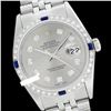 Image 1 : Rolex Men's Stainless Steel, QuickSet, Diam Dial & Diam/Sapphire Bezel - REF-441F8M