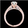 Image 2 : 1.5 CTW H-SI/I Certified Diamond Solitaire Ring 10K Rose Gold - REF-172T8X - 34863