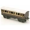 Image 1 : A Marklin gauge I First Class bogie coach, lithographed in L&NWR brown and cream livery, No.2873,...