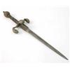 Image 1 : A 16th century style steel dagger, with 9.75 ins pierced blade, chiselled shell quillons, wire wo...