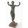 Image 1 : A Munich bronze nude statuette, on red marble plinth, indistinctly signed and dated 1898, 12.5 in...