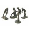 Image 1 : Four bronze figures of Greek athletes, each modelled in various poses, unmarked, 5 ins tallest...