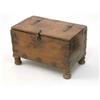 Image 1 : A 19th century Scandinavian miniature beech chest, with hinged lid and decorated throughout with...