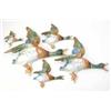 Image 1 : A set of five Royal Dux flying ducks, graduating in size from 17ins to 5.5ins, (some damage)...