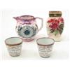 Image 1 : A Sunderland pink lustreware jug, transfer printed in black with a Mariners compass and inscripti...