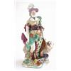 Image 1 : An 18th century English porcelain figure, of a classical lady, Derby or Chelsea-Derby, standing b...