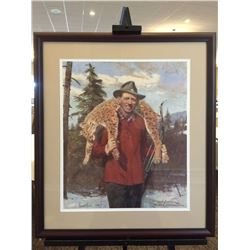 Autographed Framed Fred Bear Print