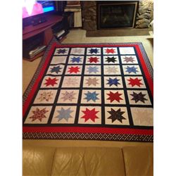 Handmade Patriotic "Red, White, and Blue" Quilt