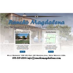 3 Nights Lodging at the Beautiful Rancho Magdalena in Magdalena, NM