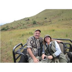 9 Day African Safari which includes daily rates for 1 Hunter, 1 Observer and $1,500.00 credit on tro