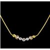 Image 1 : 1.03 ctw Diamond Necklace - 14KT Yellow and White Gold