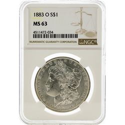 1883-O NGC MS63 Morgan Silver Dollar