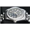 Image 8 : Rolex Stainless Steel Black Diamond DateJust Men's Watch