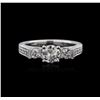 Image 2 : 18KT White Gold 1.25 ctw Diamond Ring