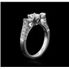 Image 3 : 18KT White Gold 1.25 ctw Diamond Ring