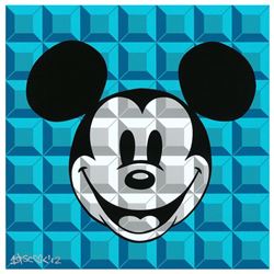 8-Bit Block Mickey (Aqua)