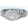 Image 6 : Rolex Stainless Steel Silver Roman DateJust Ladies Watch