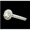 Image 1 : 1.54 ctw Diamond Ring - 14KT White Gold