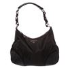 Image 1 : Prada Black Nylon Leather Trim Shoulder Bag