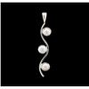 Image 3 : Sterling Silver Earrings and Pendant Jewelry Suite