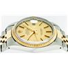 Image 6 : Rolex Two-Tone Gold Champagne Index and Fluted Bezel DateJust Men's Watch