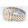 Image 7 : Rolex Two-Tone Gold Champagne Index and Fluted Bezel DateJust Men's Watch