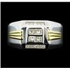 Image 2 : 0.60 ctw Diamond Ring - 14KT White and Yellow Gold