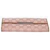 Image 4 : Gucci Pink Beige Canvas Leather Monogram Long Wallet