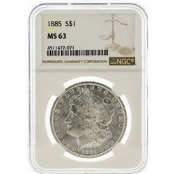 1885 NGC MS63 Morgan Silver Dollar