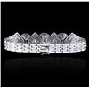 Image 2 : 18KT White Gold 3.43 ctw Diamond Bracelet