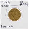 Image 1 : 100 Turkey Piastre Kurush Gold Coin