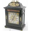 Image 1 : Samuel Watson. An ebonised bracket timepiece with pull repeat on two bells, square brass dial sig...