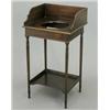 Image 1 : A Victorian mahogany wash stand, with shaped surround, on turned supports with undershelf 1ft 7in...