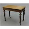 Image 1 : A Victorian mahogany Pembroke table, the top with single drawer on baluster shaped turned and flu...