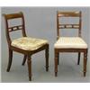 Image 1 : A set of eight Victorian mahogany single dining chairs, with caned seats on turned tapered legs,...