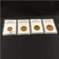 Great Britain 4 Coins Capsuled (CHOICE of 4 Sets)