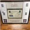 Image 1 : LOT51: Framed : 1937 Hitler's 48th Birthday Special Souvenir Stamp/Postage