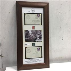 LOT52: Framed: 1943 WW2 Historical Envelopes (Rare - Special Hand Stamped)