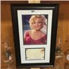 Image 1 : LOT62: Framed Picture & Envelope Addressed to Marilyn Monroe Dated 1957