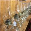 Image 1 : LOT78: Huge Collection of Coal Oil Lamps - Clear (CHOICE of 39)