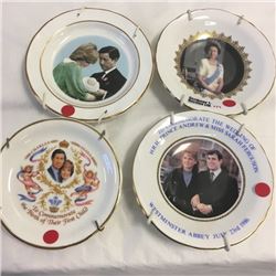 LOT171: Royalty Mini Collector Plates (4)