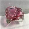 Image 1 : LOT186: Rose Murano Glass Cigar Ashtray