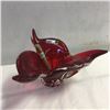 Image 1 : LOT187: Red Murano Glass Cigar Ashtray
