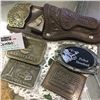 Image 1 : LOT199: Texas Toy Gun & 5 Belt Buckles