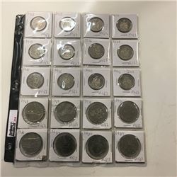 LOT218: Canada Coins - Variety (Sheet of 20)