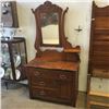 Image 1 : LOT233: Commode w/Bevelled Mirror