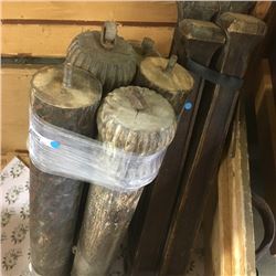 LOT247: 2 Sets Antique Table Legs