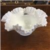 Image 1 : LOT261: Fenton Hobnail Ruffled Bowl