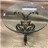 Image 1 : LOT295: 3/4" Thick Glass Top Round (20" Dia) Side Table