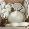 Image 1 : LOT339: Box Lot: Milk Glass Items